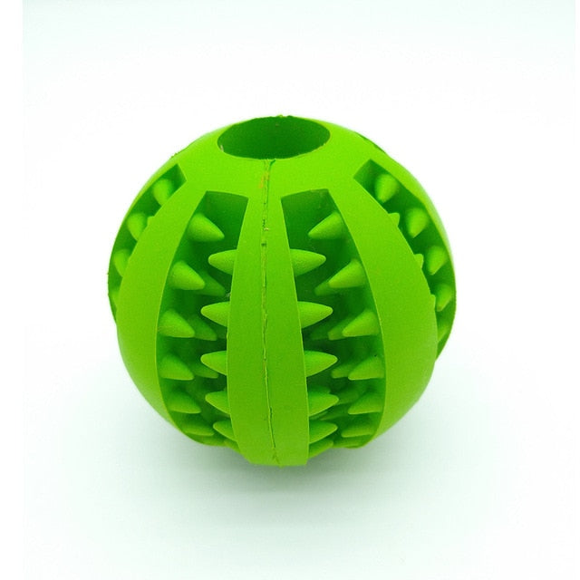 New Pet Toys 5CM Dog Toys Interactive Elasticity Ball Natural Rubber Leaking Ball Tooth Clean Ball freeshipping - FirstSightStore