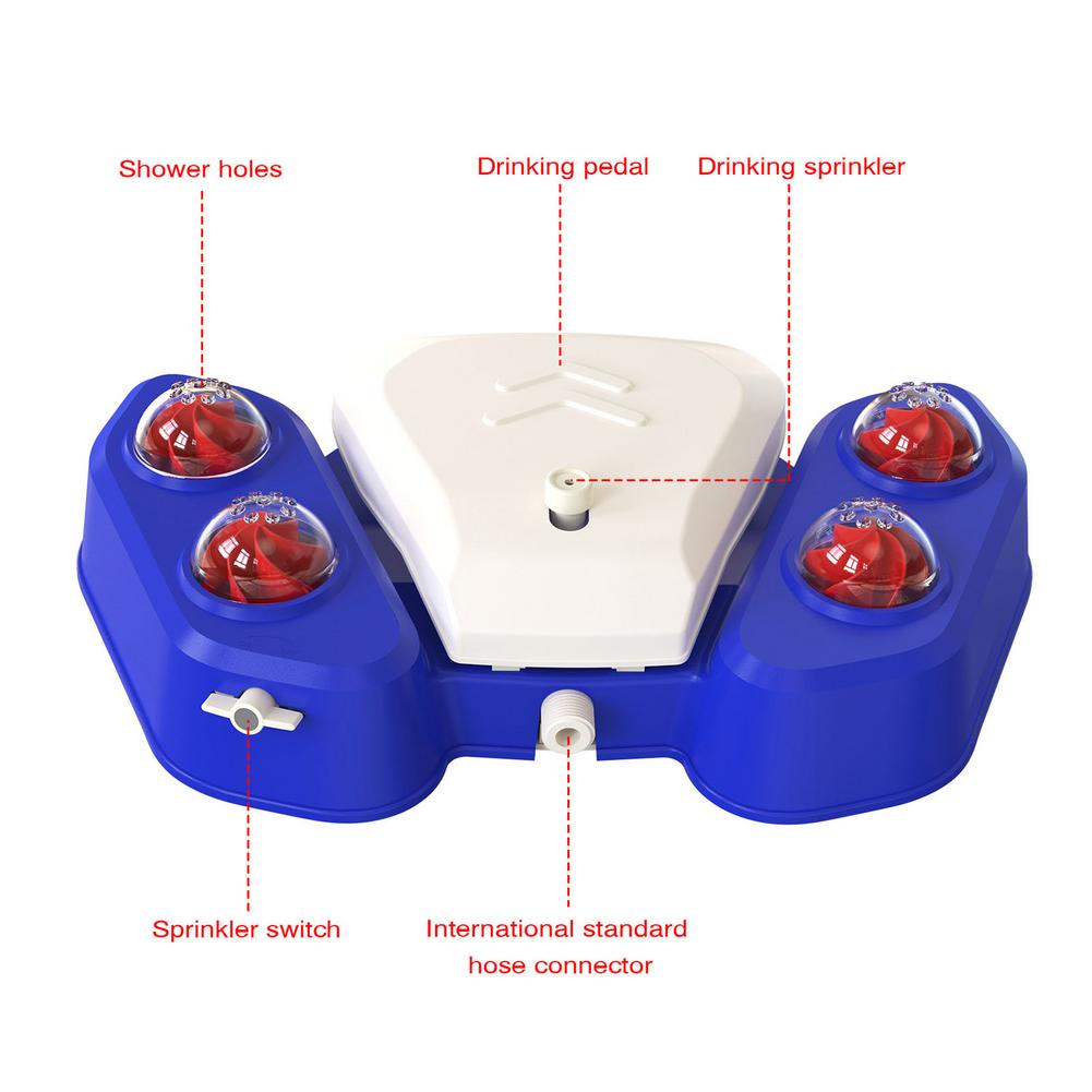 Automatic Dog Water Fountain Pet Step On Water Toy Outdoor Dog Drinking Toy Without Electricity Drinking Pet Water Dispenser