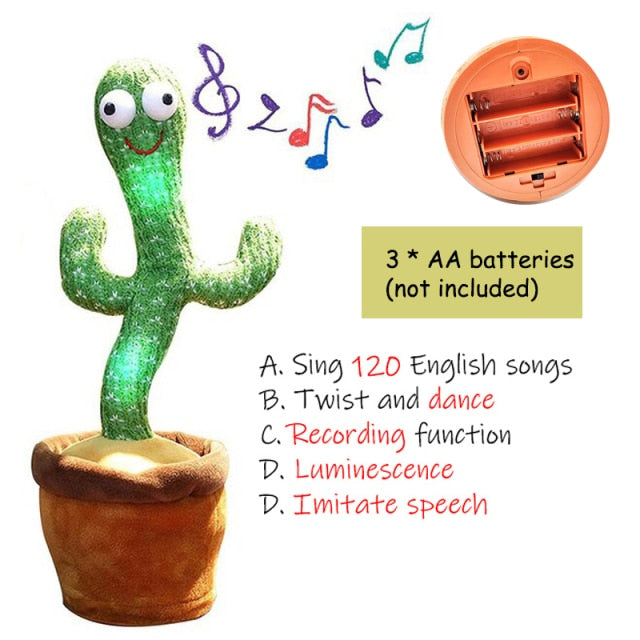 Dancing Cactus: I Can Repeat Voice, Dance & Sing freeshipping - FirstSightStore