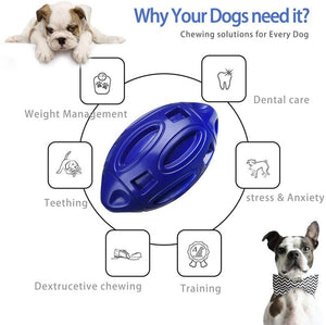 Squeaky Dog Toys for Aggressive Chewers Rubber Puppy Chew Ball  Almost Indestructible and Durable Pet Toy Dog Ball Toy freeshipping - FirstSightStore